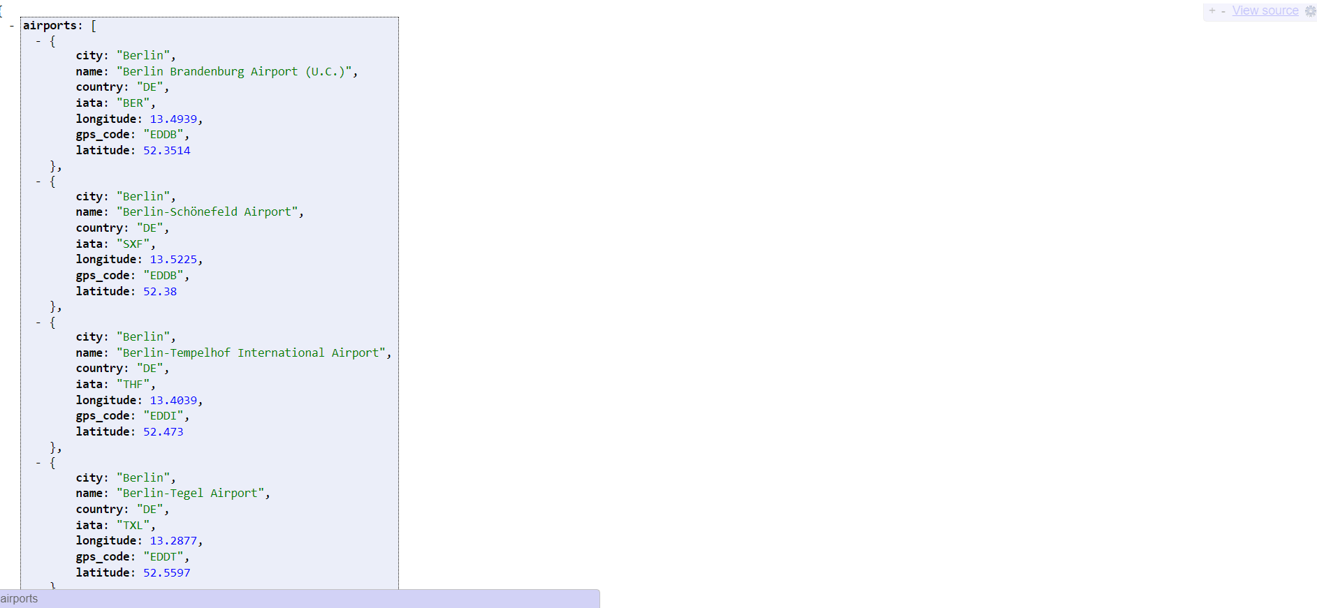 Airport-information-service